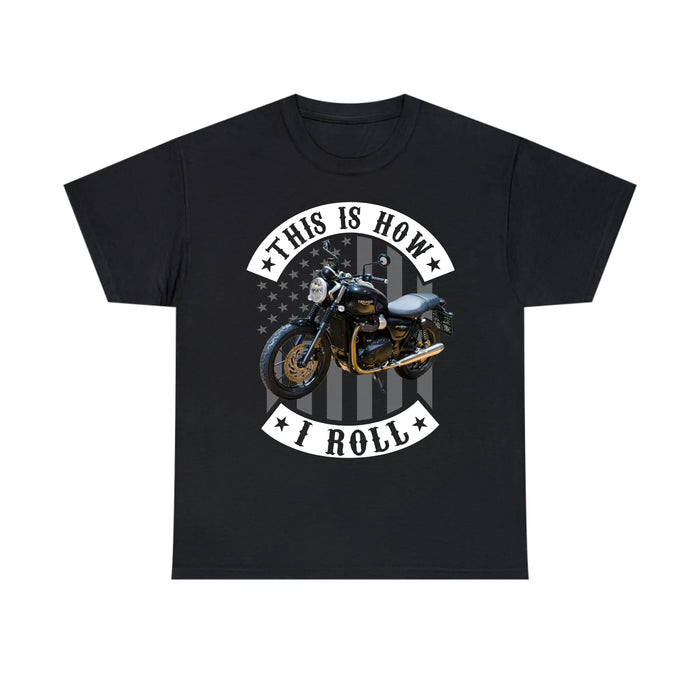 Personalized This Is How I Roll Frontside Shirt, Custom Vehicle Photo Shirt, Gift for For Him Dad, Motorcycle Car Lovers