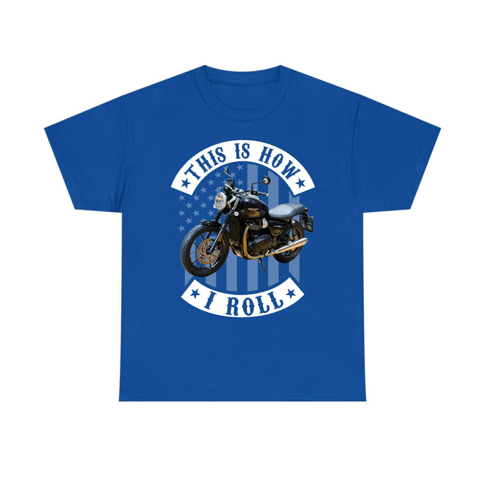 Personalized This Is How I Roll Frontside Shirt, Custom Vehicle Photo Shirt, Gift for For Him Dad, Motorcycle Car Lovers