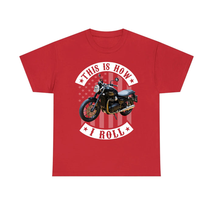 Personalized This Is How I Roll Frontside Shirt, Custom Vehicle Photo Shirt, Gift for For Him Dad, Motorcycle Car Lovers