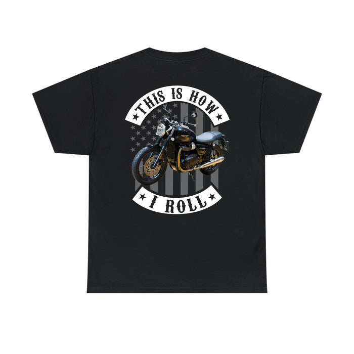 Personalized This Is How I Roll Backside Shirt, Custom Vehicle Photo Shirt, Gift for For Him, Motorcycle Car Lovers
