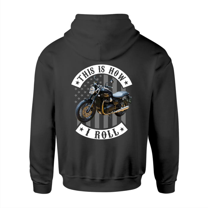 Personalized This Is How I Roll Backside Shirt, Custom Vehicle Photo Shirt, Gift for For Him, Motorcycle Car Lovers