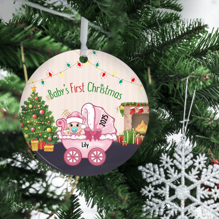 Baby's First Christmas 2025 - Personalized Christmas Gifts Custom Ornament For Baby, Newborn Ornament Gifts