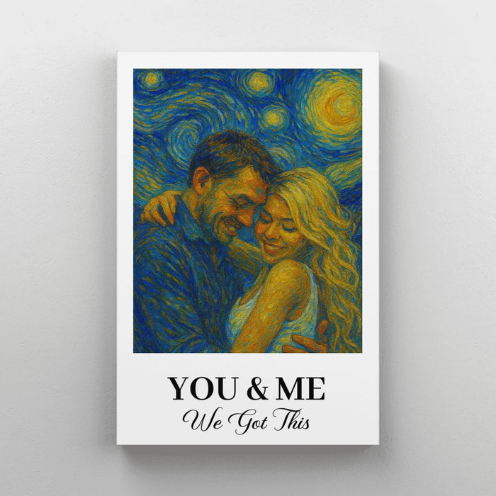 Custom Van Gogh Portrait Wall Art Poster, Gift for Couples, Husband and Wife, Him and Her