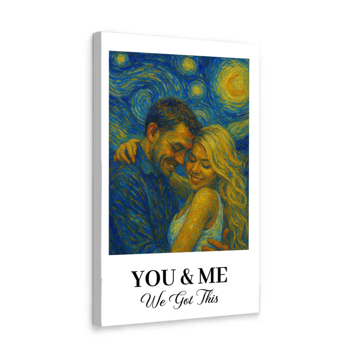 Custom Van Gogh Portrait Wall Art Poster, Gift for Couples, Husband and Wife, Him and Her