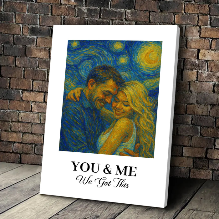Custom Van Gogh Portrait Wall Art Poster, Gift for Couples, Husband and Wife, Him and Her