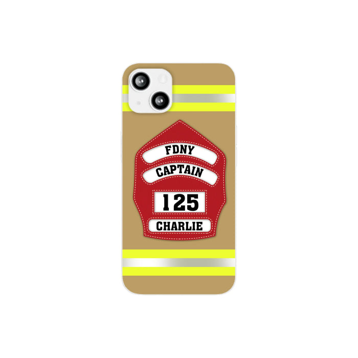 Firefighter Custom Name - Personalized Phone Case Firefighter