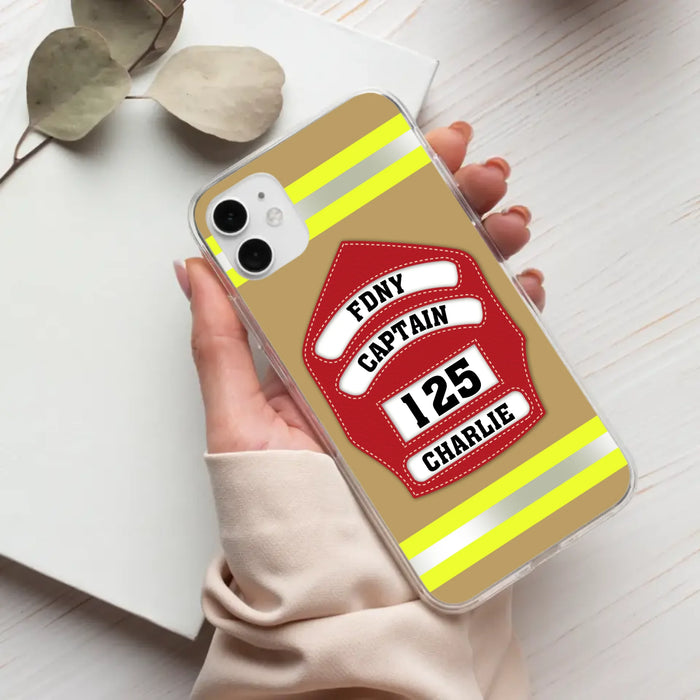 Firefighter Custom Name - Personalized Phone Case Firefighter