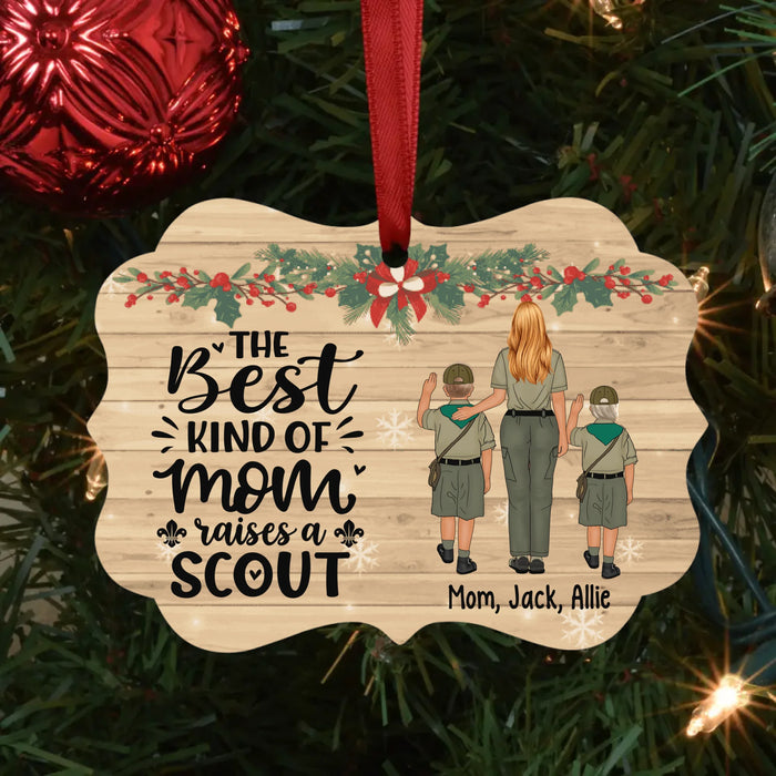 The Best Kind of Mom Raises a Scout - Christmas Personalized Gifts Custom Ornament for Mom