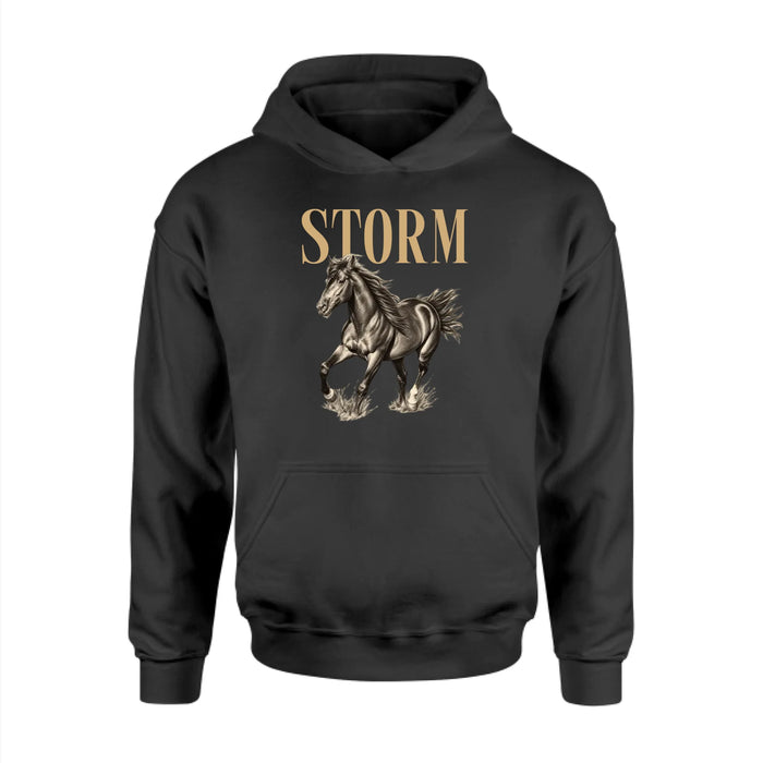 Personalized Vintage Horse Photo Shirt, Custom Pet Photo And Name Shirt, Horse Lover Gift