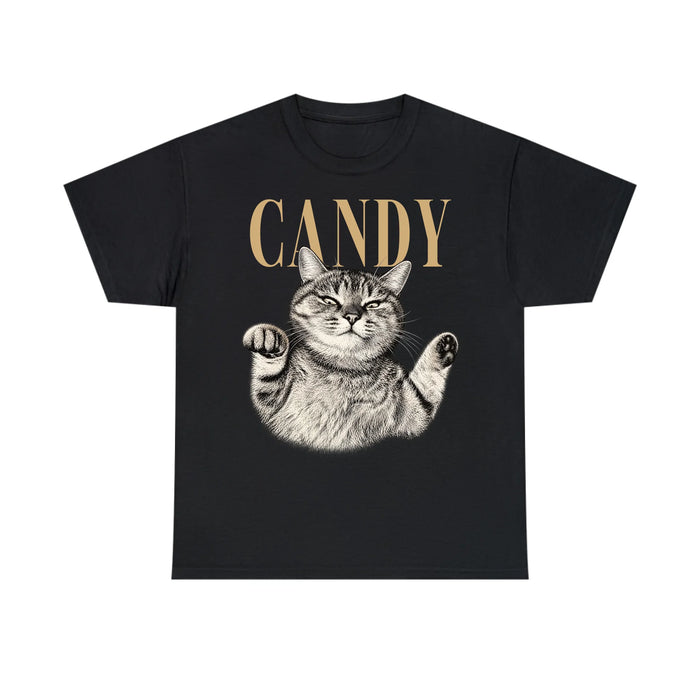 Personalized Vintage Cat Photo Shirt, Custom Pet Photo And Name Shirt, Cat Lover Gift