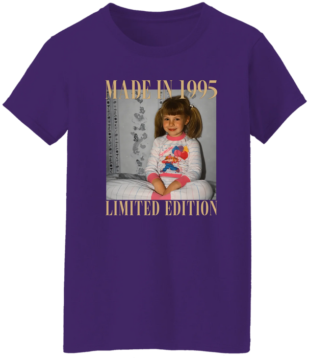 Personalized Vintage Photo Shirt, Custom Year Birthday Shirt, Retro Birthday Gift