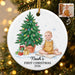 Noah’s first Christmas ceramic ornament