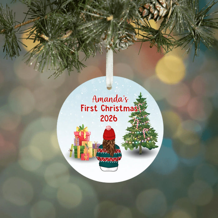 Personalized Ornament, Baby's First Christmas 2026, Christmas Gift For Family