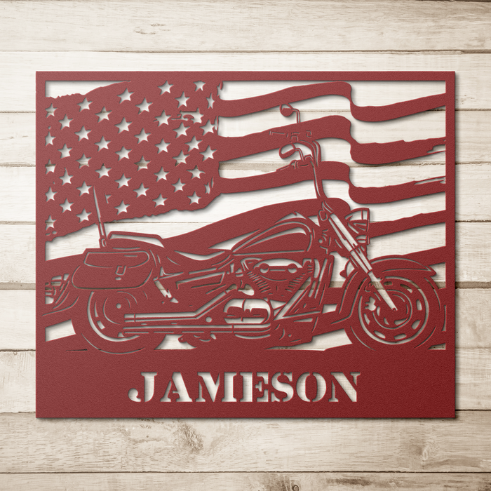 Custom_Motorcycle_American_Flag_Metal_Wa_Red_Simple_Wood_BKGD_Mockup.png