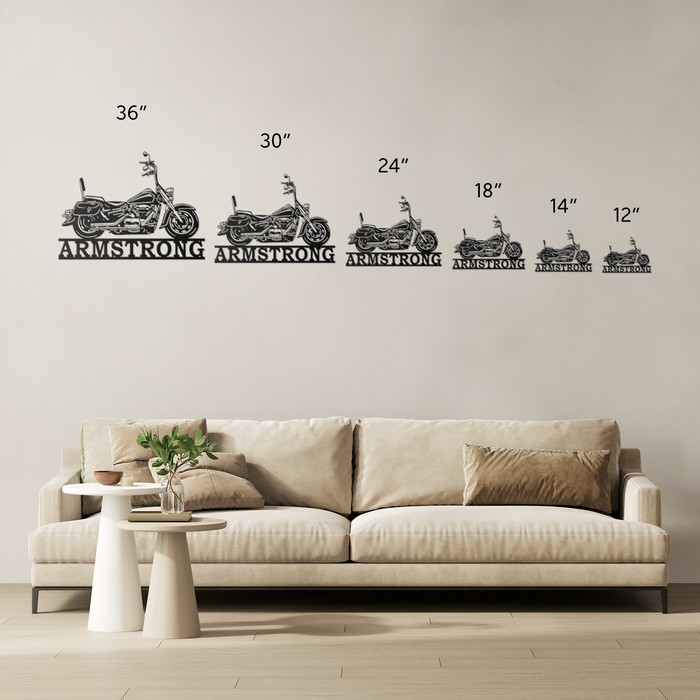 Custom Motorcycle Sign Custom Motorcycle Garage Monogram Sign - Personalized Motorcycle Photo ...