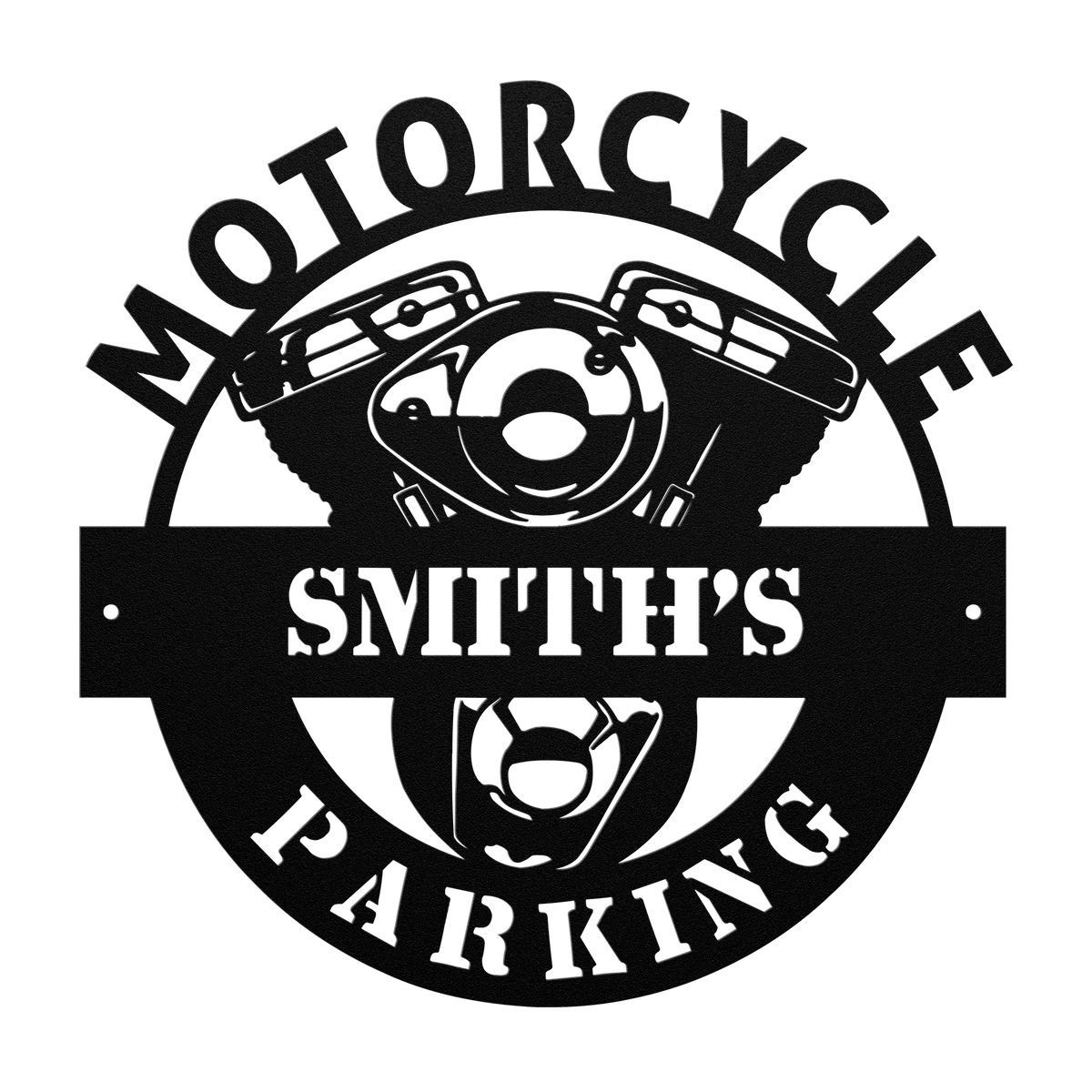 Custom Motorcycle Parking Metal Sign - Personalized Motorcycle Name Wa ...
