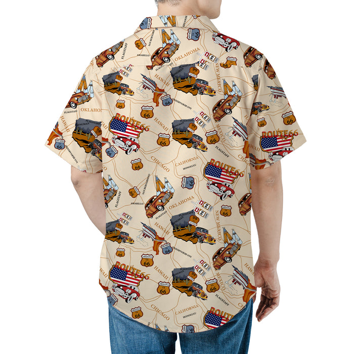 The Mother Road U.S. Highway Route 66 Hawaiian Shirt