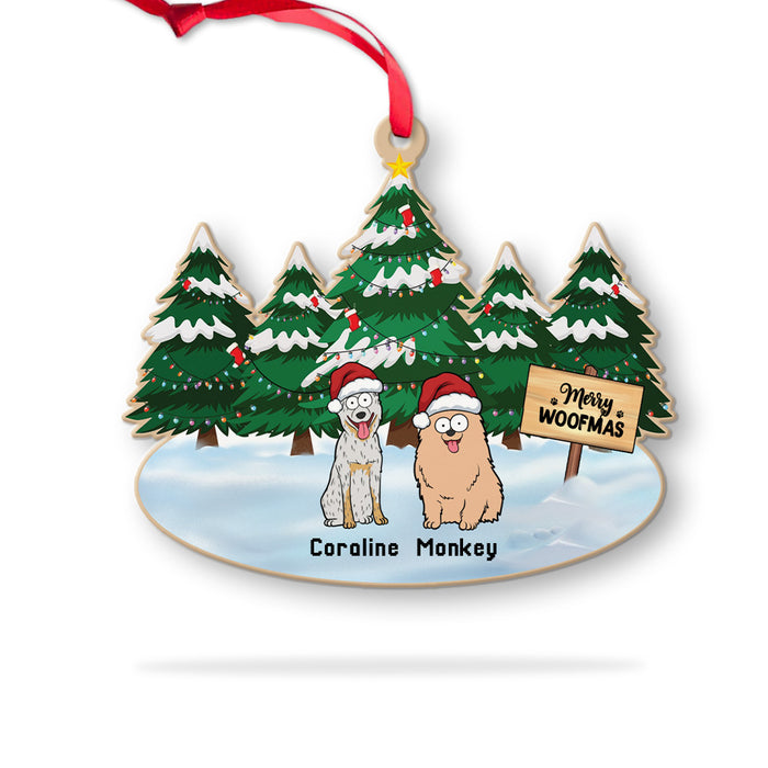 Woofy Christmas - Personalized Christmas Gifts Custom Wooden Ornament for Dog Lovers, Cat Lovers