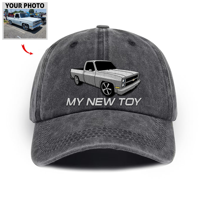 Custom Car Embroidered Hat, Personalized Car Hat from Photo, Car Lover Gift