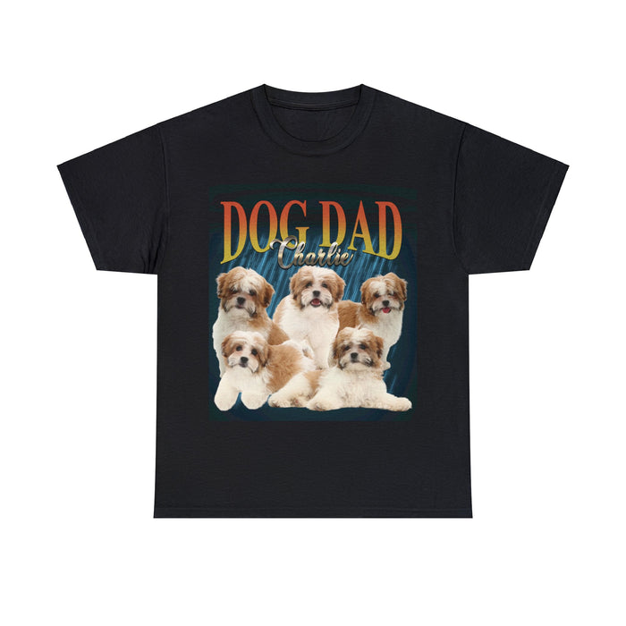 Custom Dog Vintage Shirt, Custom Photo Upload Dog Bootleg Retro 90's Tee Gift For Dog Mom, Dog Dad