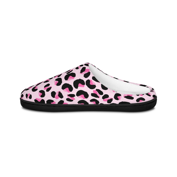 Pink Leopard Print Slippers for Women