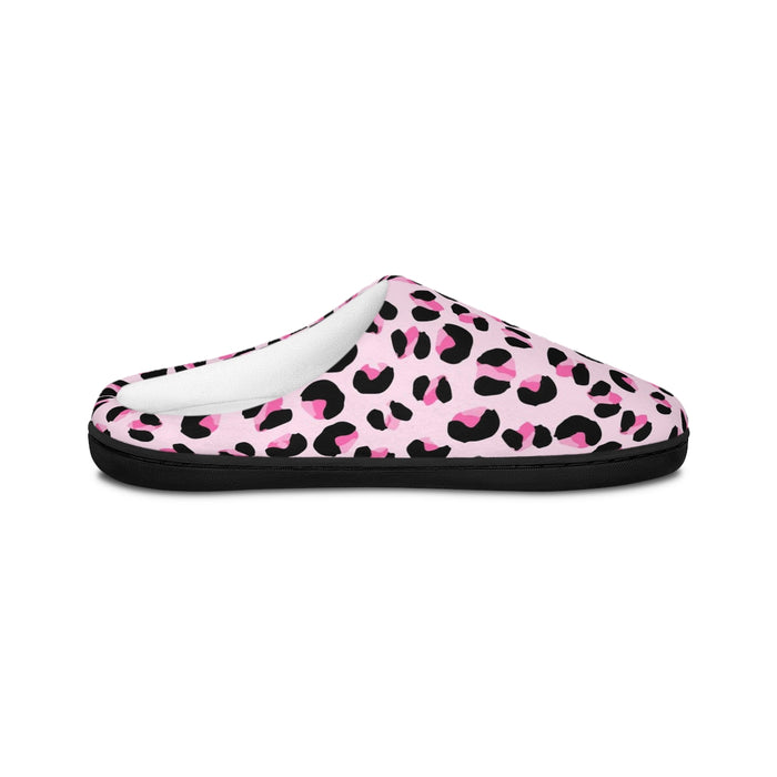 Pink Leopard Print Slippers for Women