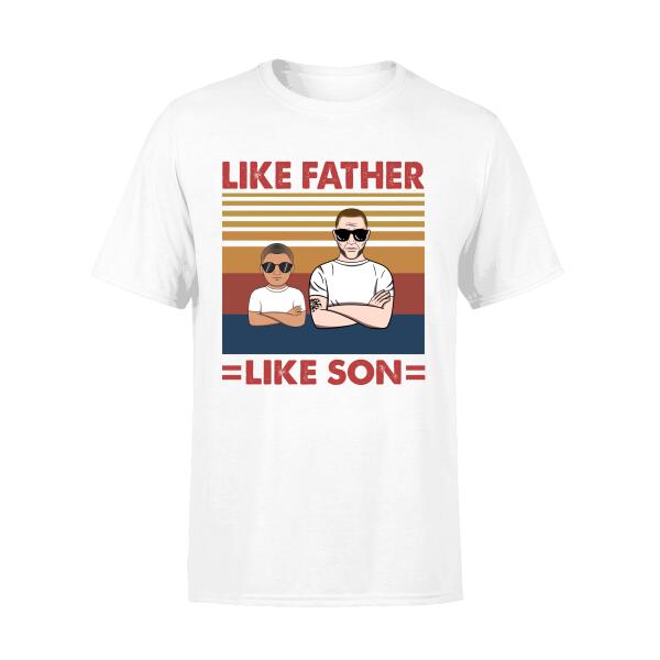 Like Father Like Son Custom Father And Son Art Shirt Gift For Dad For Son