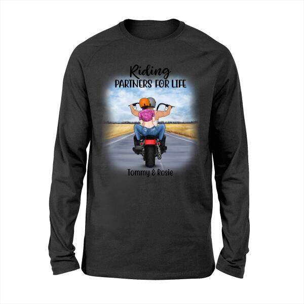 Personalized Shirt, Motorcycle Couple, Custom Gift For Bikers