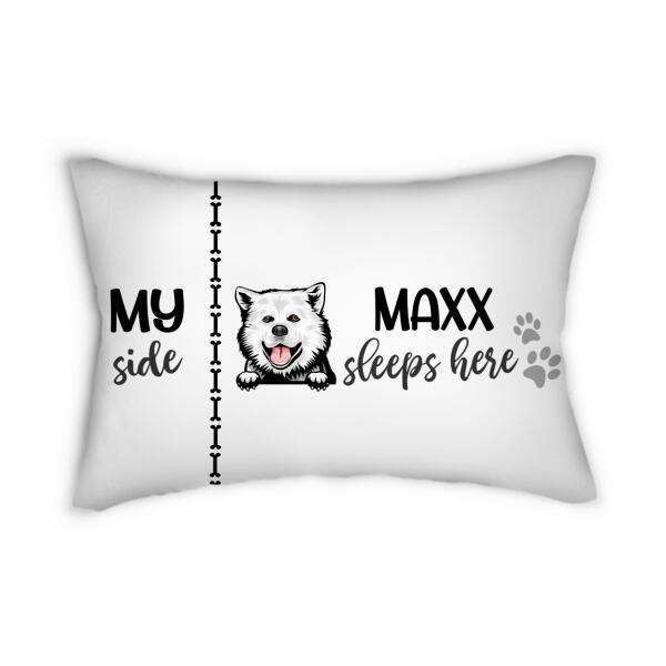 Personalized Pillow, My Funny Pet Sleeps Here, Gift for Dog, Cat Lovers