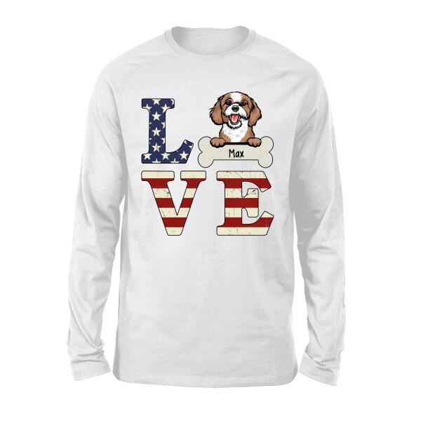 Personalized Shirt, Pet Love Custom Gift For Dog and Cat Lovers
