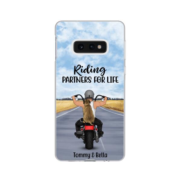 Riding Partner for Life - Personalized Gifts Custom Dog Phone Case for Dog Dad, Dog Lovers