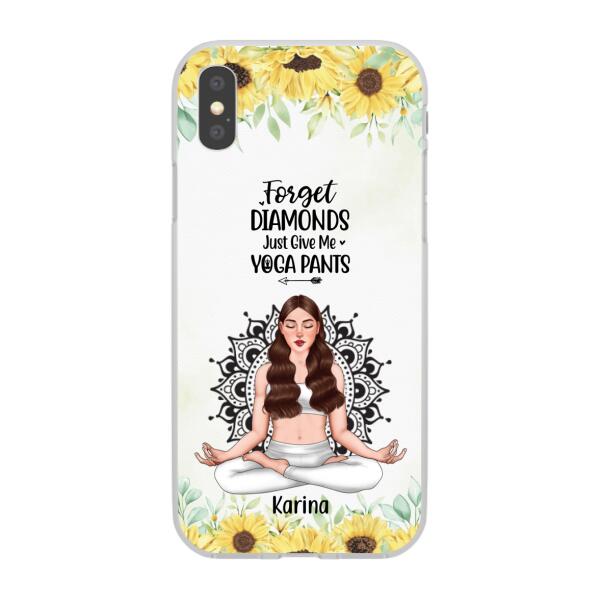 Personalized Phone Case, Just A Girl Who Loves Yoga, Gift For Yoga Lovers