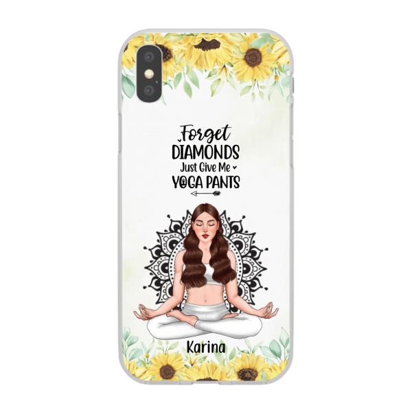 Personalized Phone Case, Just A Girl Who Loves Yoga, Gift For Yoga Lovers