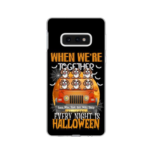 Personalized Phone Case, Up To 6 Pets, Every Night Is Halloween, Gift For Halloween, Gift For Dog Lovers And Cat Lovers