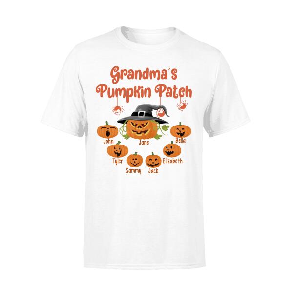 Mommy's Little Pumpkin - Halloween Personalized Gifts Custom Shirt for Grandma and Mom