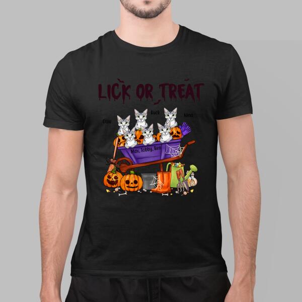 Personalized Shirt, Up To 6 Cats, Halloween Is Better With Cats, Gift For Cat Lovers