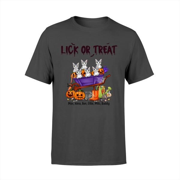 Personalized Shirt, Up To 6 Cats, Halloween Is Better With Cats, Halloween Gift for Cat Lovers