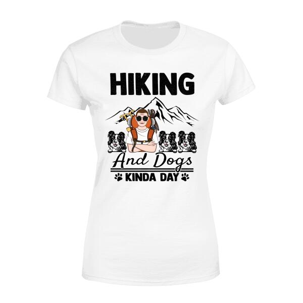 Personalized Shirt, Hiking and Dogs Kinda Day, Gifts For Dog Lovers