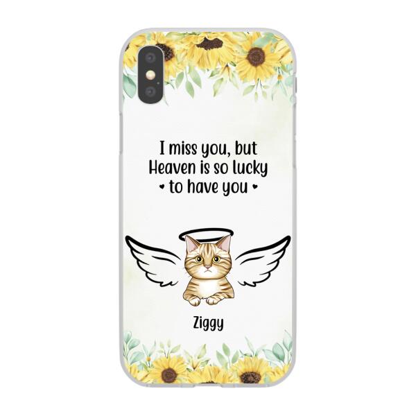 I Miss You - Personalized Gifts Custom Memorial Phone Case for Cat Mom, Memorial Gifts