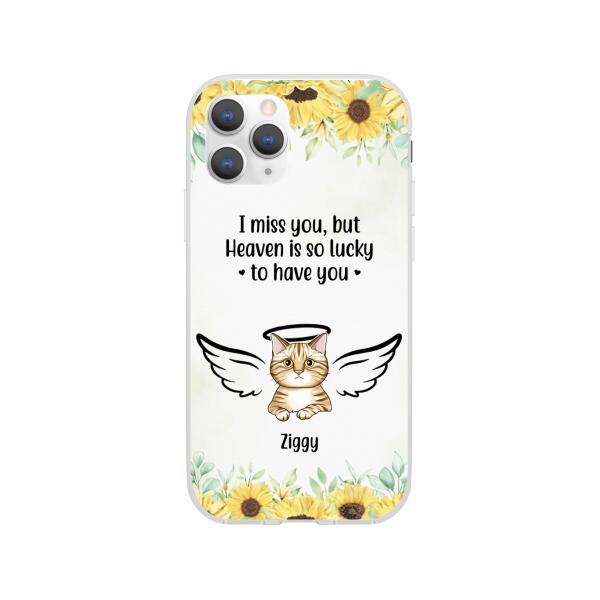 I Miss You - Personalized Gifts Custom Memorial Phone Case for Cat Mom, Memorial Gifts