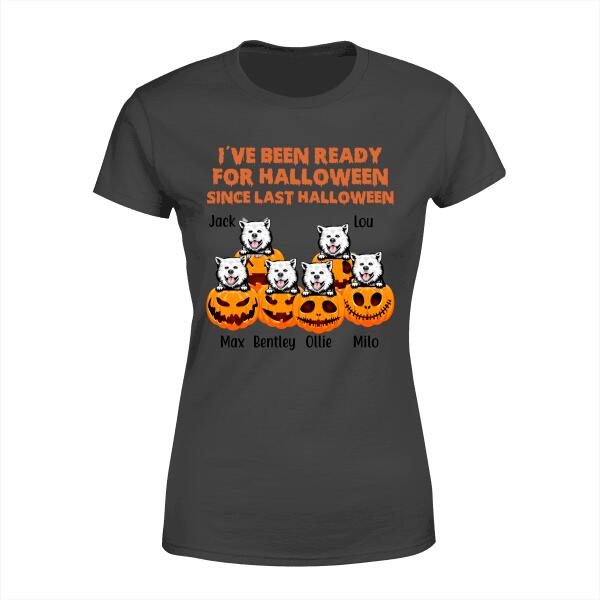 Personalized Shirt, Up To 6 Pets, I'm Ready For Halloween, Gift For Dog Lovers, Cat Lovers