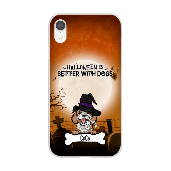 Personalized Phone Case, Beware of the Dogs Halloween Gifts For Dog Lovers