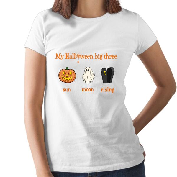 Personalized Shirt, My Halloween Big Three, Halloween Gift, Gift for Halloween Lovers