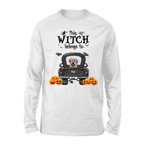 Personalized Shirt, Halloween Dog Truck, Halloween Gift for Dog Lovers, Family