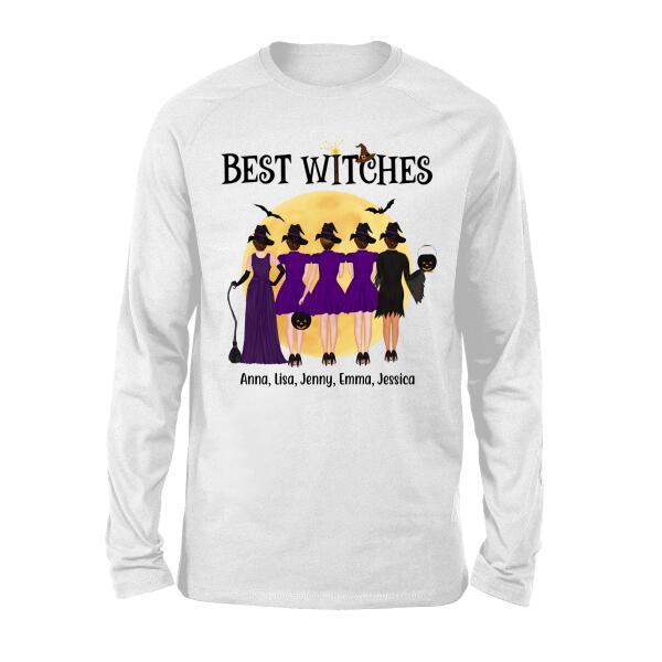 Personalized Shirt, Up To 5 Witches, Best Witches - Halloween Gift, Gift For Sisters, Best Friends