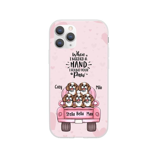 Personalized Phone Case, Dog Truck, Up to 5 Dogs, Gift for Dog Lover