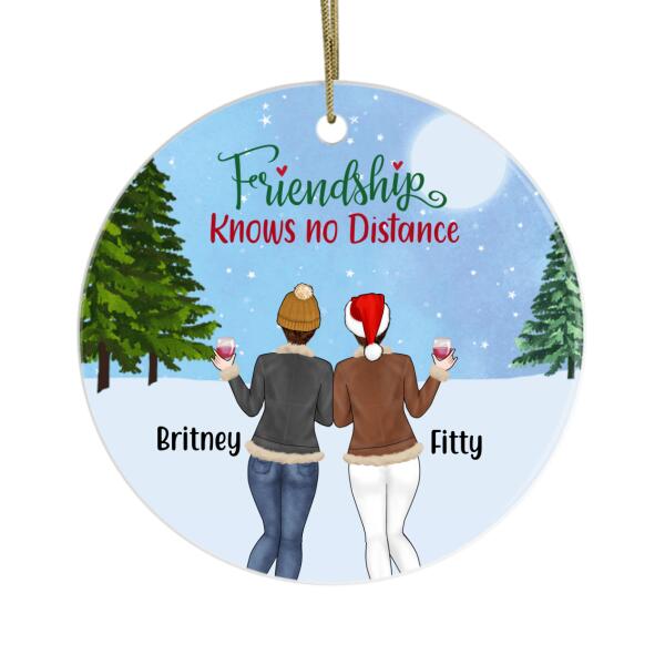 Personalized Ornament, Winter Sisters Best Friends - Gift For Christmas