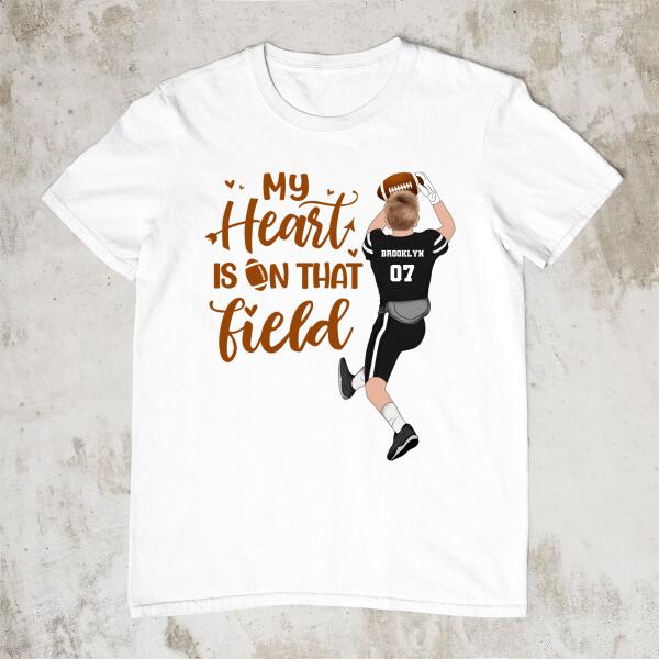 personalized football gear My Heart Is on That Field