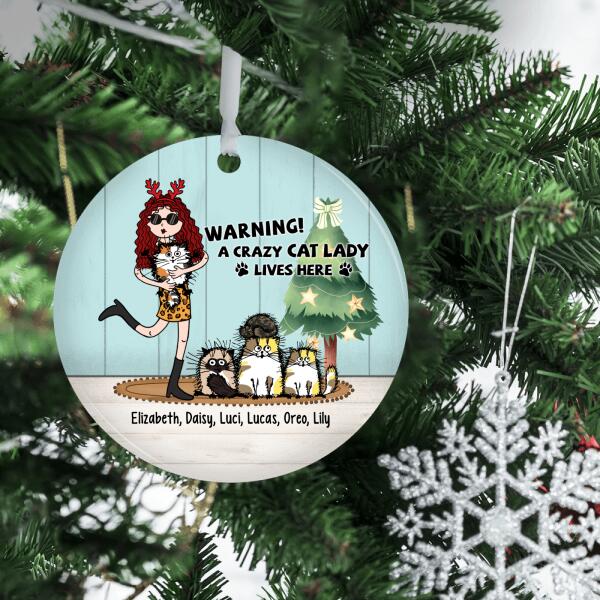 Crazy cat clearance lady ornament