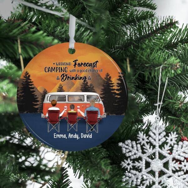 Personalized Ornament, Camping Partners - Couple, Friends And Family Gift, Gift For Campers